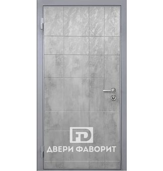 стальная дверь с отделкой светлым МДФ, для установки в офисное помещение