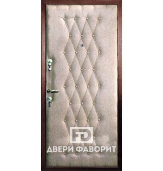 недорогая металлическая дверь с внутренним открыванием, винилискожа и порошковый окрас