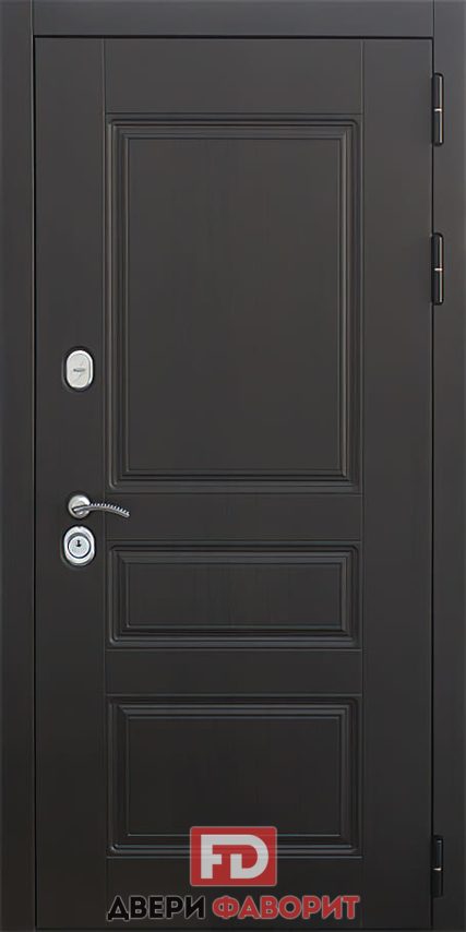 недорогая входная дверь, с двух сторон отделана МДФ - МД-1698 - _mdf004
