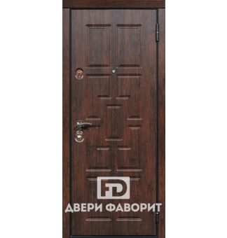 металлическая дверь для стандартного проема с мдф отделкой