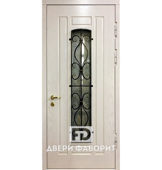 Входная парадная дверь с порошком