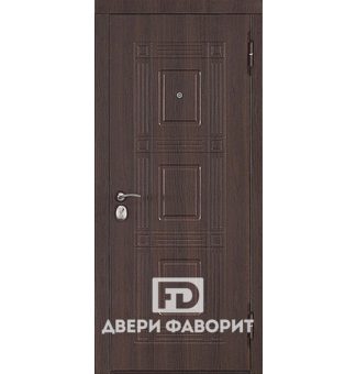 Металлическая уличная дверь с двусторонней отделкой МДФ