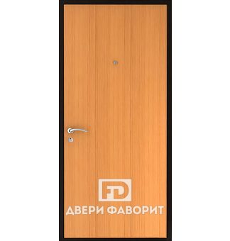 входная дверь с ламинированной панелью светло коричневого цвета